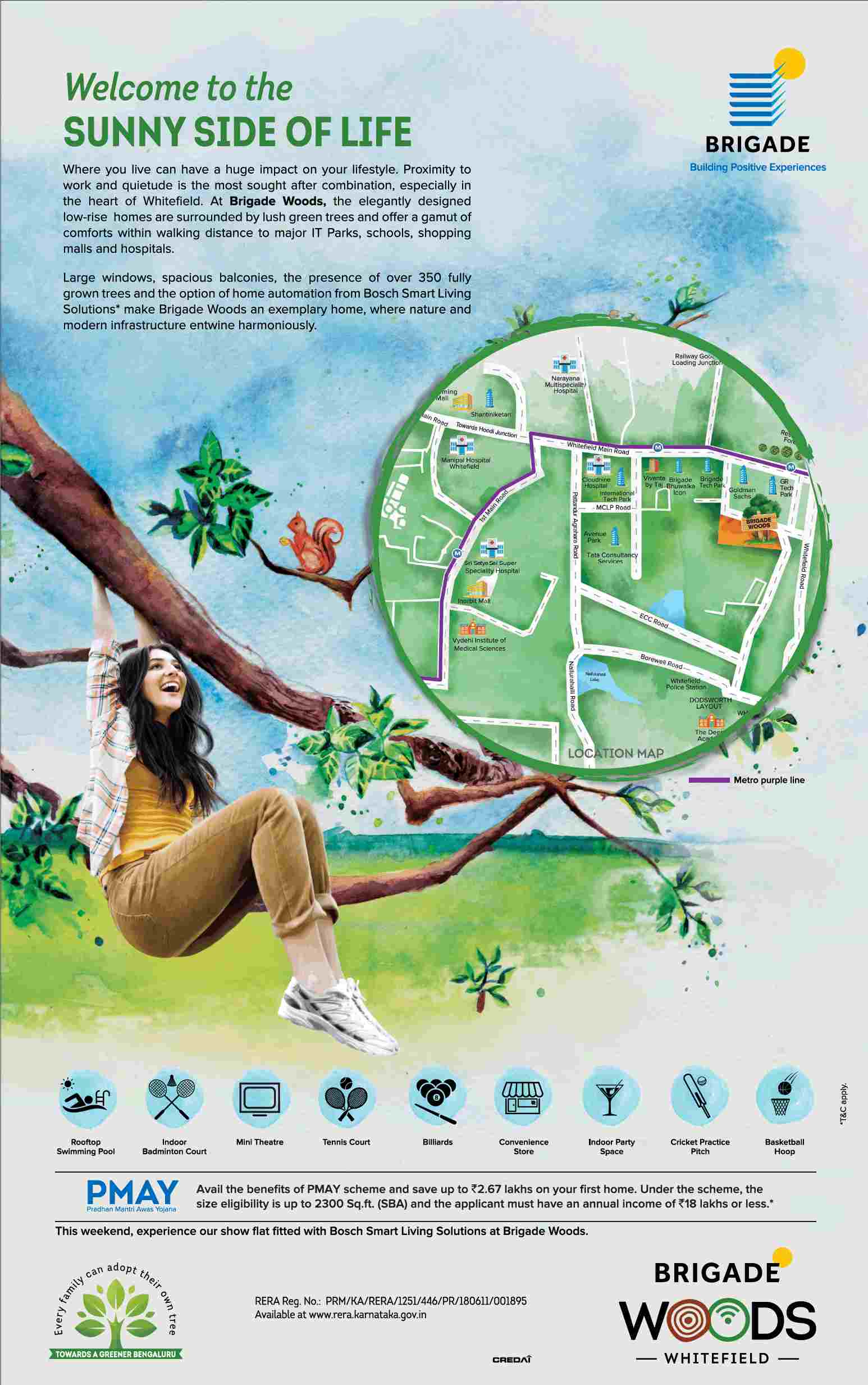 Avail the benefits of PMAY scheme & save up to Rs. 2.67 lakhs at Brigade Woods in Bangalore